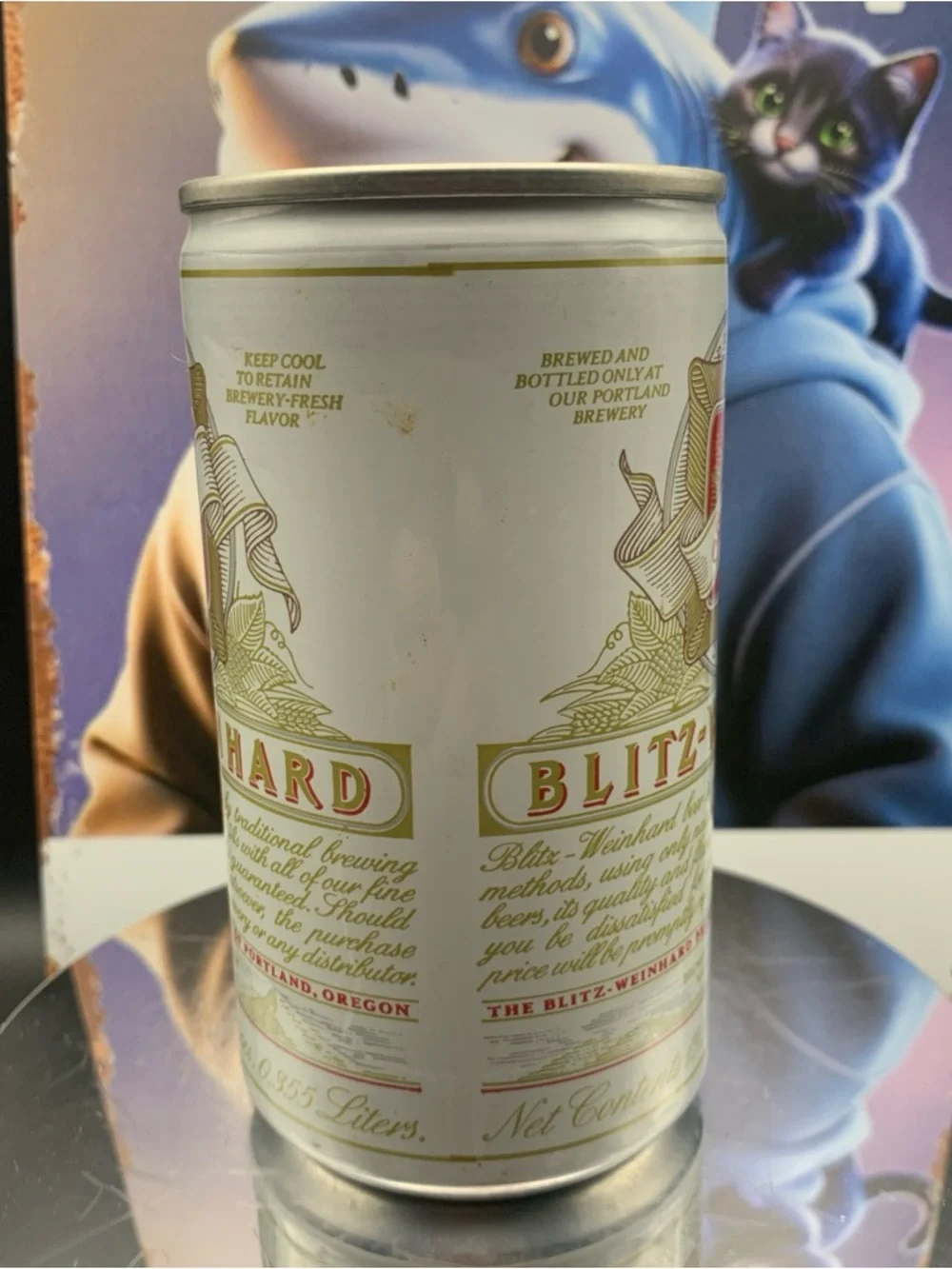 Vintage Beer Can Blitz-Weinhard Premium Beer Tab Empty Portland Oregon